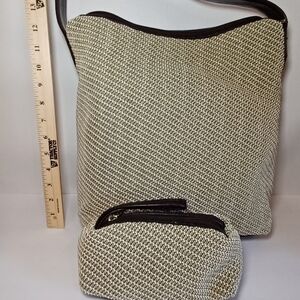 Elegant Gramercy by Stone Mountain. Cream, Green, Brown Women's Bag Set. NWOT